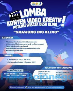 KKN-TK Unigoro Kelompok 21 adakan lomba konten video kreatif untuk mempromosikan potensi Desa Klino.