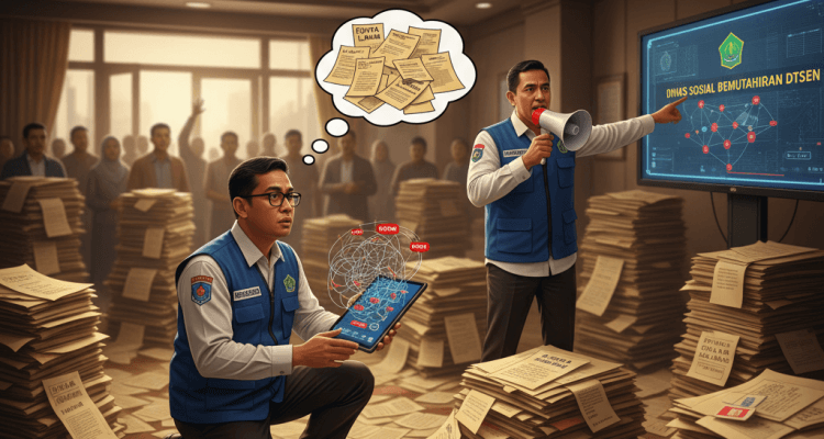 Gambar ilustrasi pemuktahiran data DTSEN