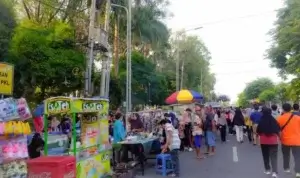 Suasana CFD di Alun-Alun Bojonegoro. Foto: Istimewa