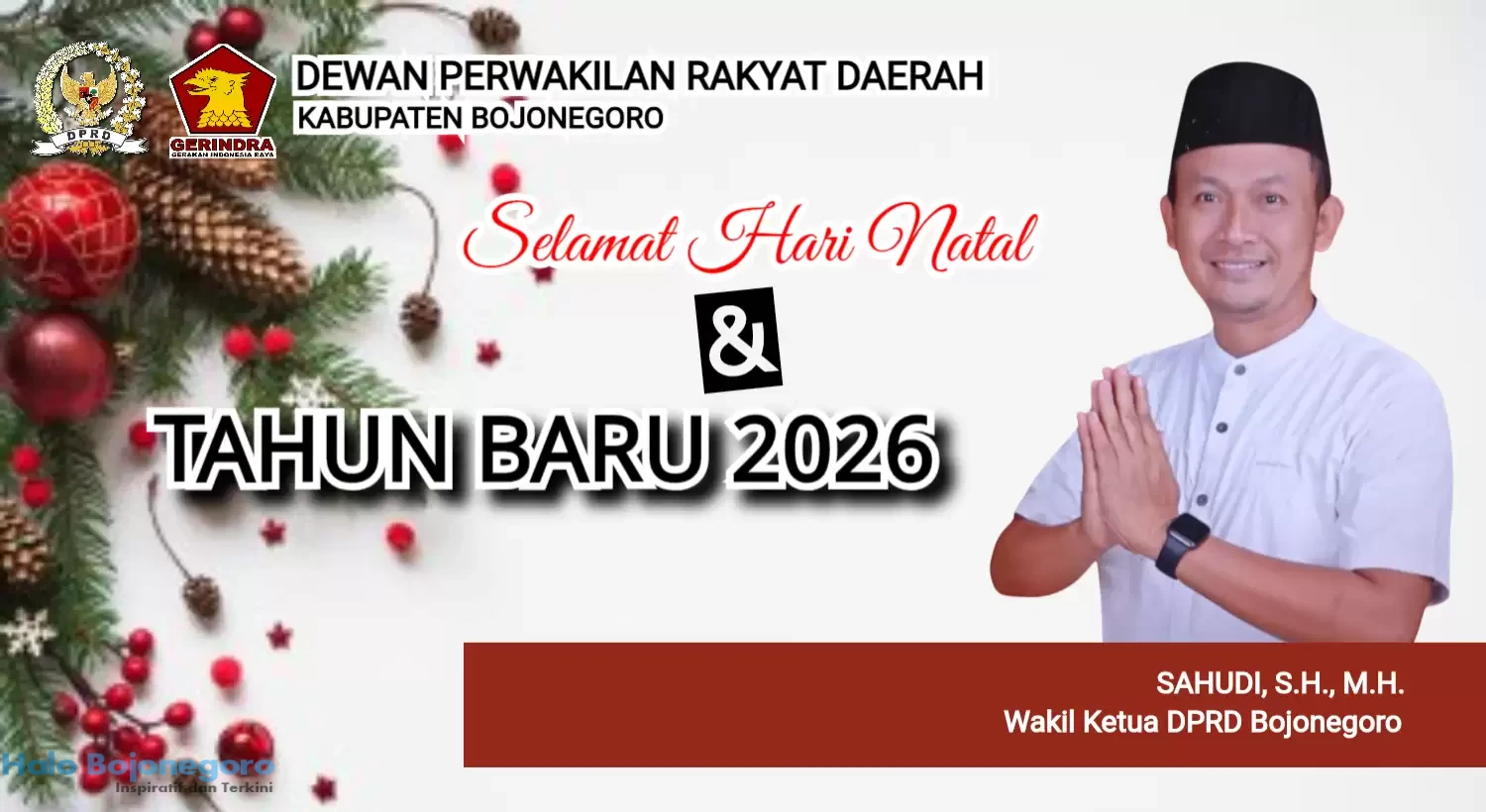Iklan Ucapan Natal & Tahun Baru Bpk. Sahudi