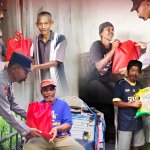 Satbinmas Polres Bojonegoro Bagikan Beras Gratis, Wujud Kepedulian Polri kepada Warga