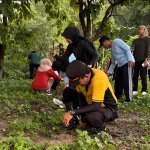 Polsek Bersama Koramil dan Pemerintah Kecamatan Sugihwaras Kerja Bhakti Masal