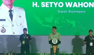 H. Setyo Wahono Bupati Bojonegoro, saat memberikan sambutan