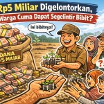Rp5 Miliar Digelontorkan, Warga Cuma Dapat Segelintir Bibit