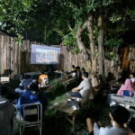 Suasana nobar film dokumenter pesta babi