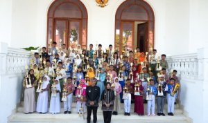 Ratusan Siswa Berprestasi Terima Penghargaan di Gedung Putih Pemkab Bojonegoro di Perayaan Hardiknas 2026