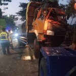 Diduga Sopir Mengantuk, Dua Truk Tronton Terlibat Kecelakaan di Jalan Bojonegoro–Babat
