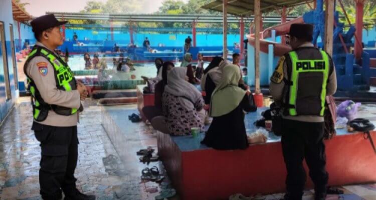 Polsek Sumberrejo Jaga Ketat Obyek Wisata Kolam Renang