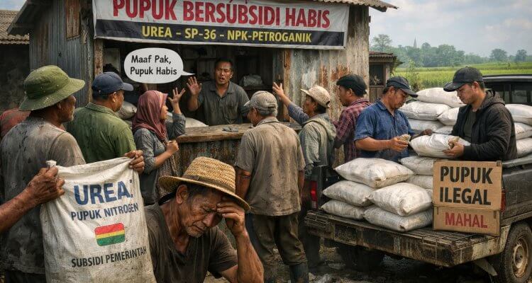 Kelangkaan Pupuk Bersubsidi di Malingmati Tambakrejo Picu Peredaran Pupuk Jalur Ilegal,