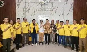 KPU Bojonegoro Sosialisasikan Pemutakhiran Data Parpol dan Evaluasi Penataan Dapil ke Partai Golkar