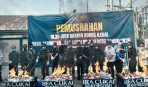 WA_20260618_115140 Bea Cukai Bojonegoro Musnahkan 10 Juta Batang Rokok Ilegal Senilai Rp15 Miliar