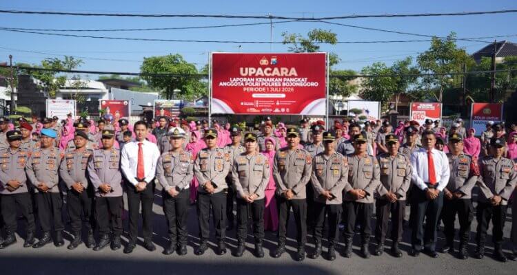 Polres Bojonegoro Resmi Sandang Pangkat Baru