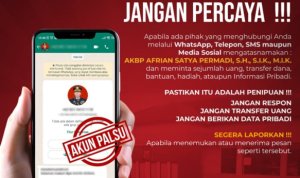 Waspada Penipuan Catut Nama Kapolres Bojonegoro