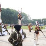 Upacara HUT Ke-81 RI di Bojonegoro Meriah, Marching Band dan Formasi Paskibraka