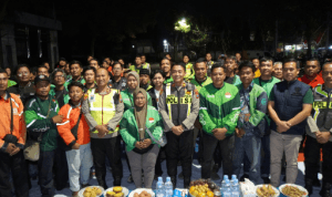 Polres Bojonegoro bersama Ojol Bojonegoro Gelar doa bersama