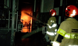Ruko Dua Lantai di Pasar Kedungadem Terbakar