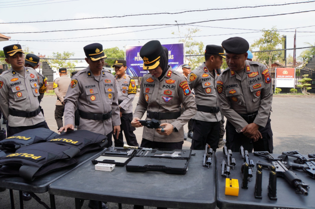 Polres Bojonegoro Cek Personel dan Sarpra